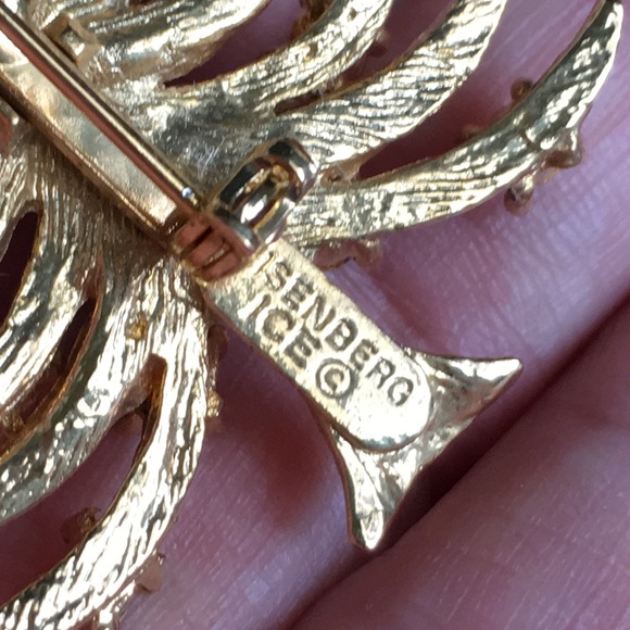 🖤Vtg EISENBERG ICE©️💕signed Christmas tree brooch - Picture 6 of 12